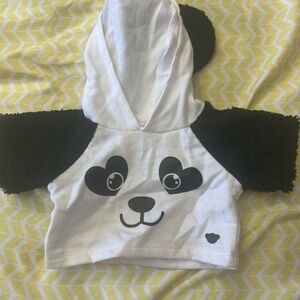 Build-A-Bear Panda Hoodie - Black and White